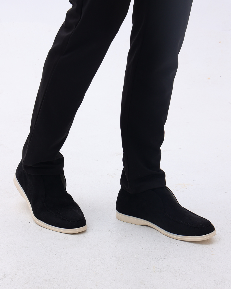 HIGH SUEDE LOAFERS