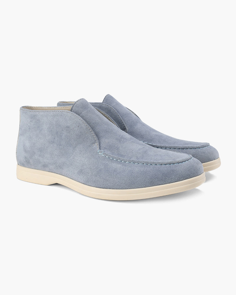 HIGH SUEDE LOAFERS