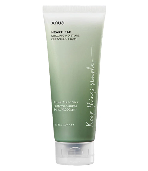 Anua Heartleaf Succinic Moisture Cleansing Foam