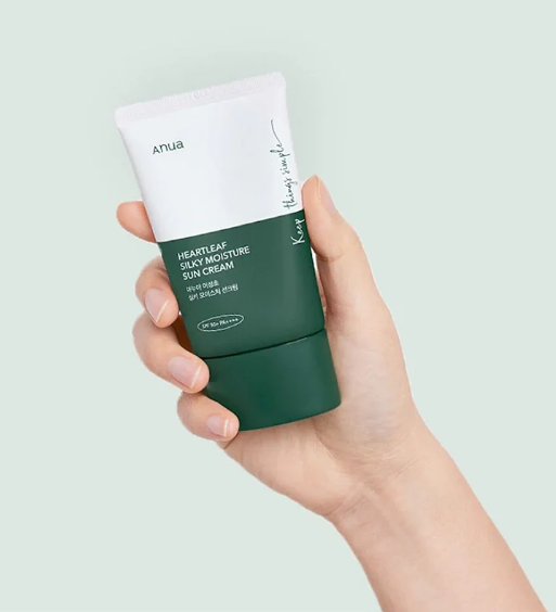 Anua Heartleaf Silky Moisture Sun Cream