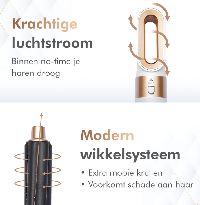 Airstyler Pro 5-in-1 - Voor Perfecte Krullen & Glad Haar