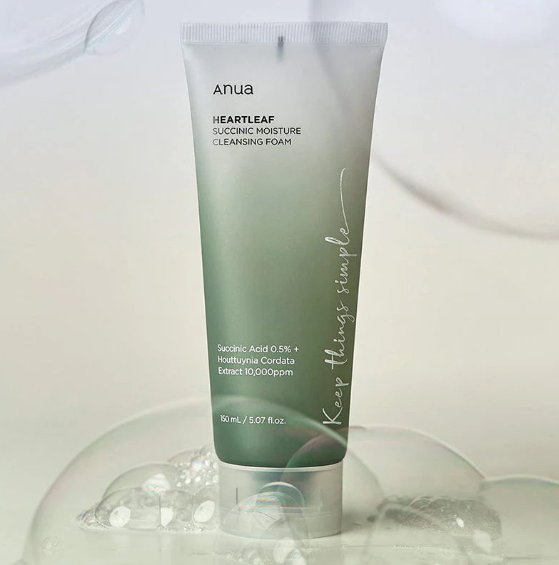 Anua Heartleaf Succinic Moisture Cleansing Foam