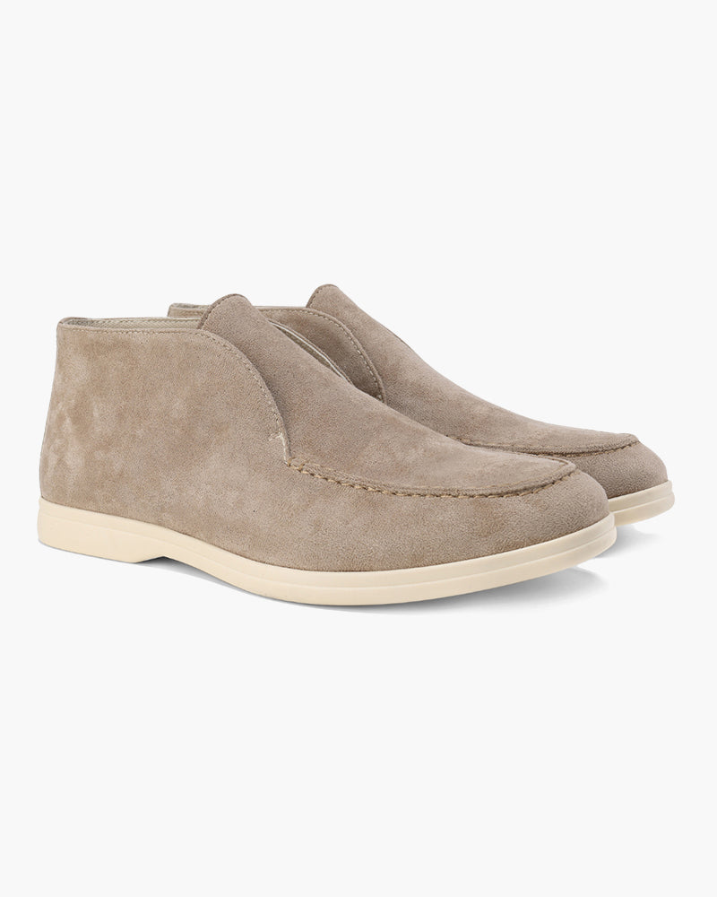 HIGH SUEDE LOAFERS