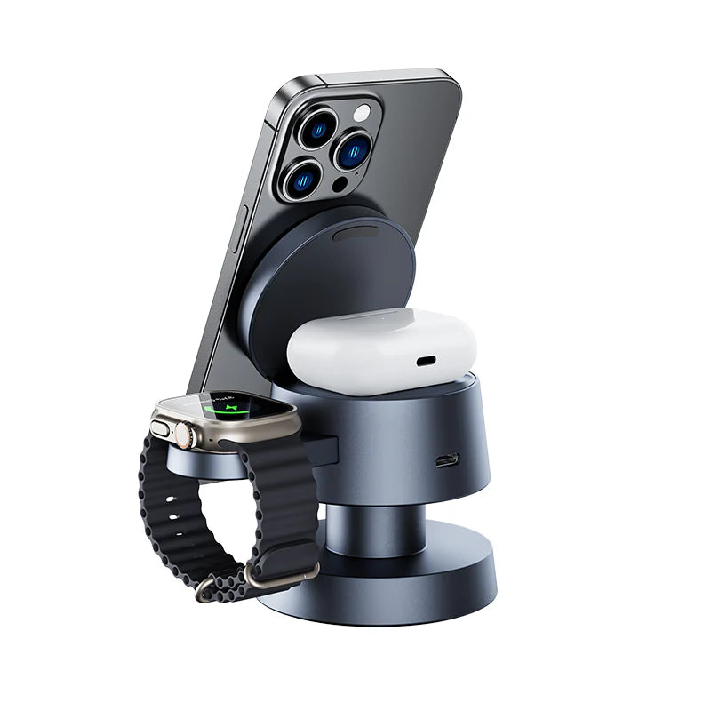 PowerDock 4-in-1 Draadloos Oplaadstation