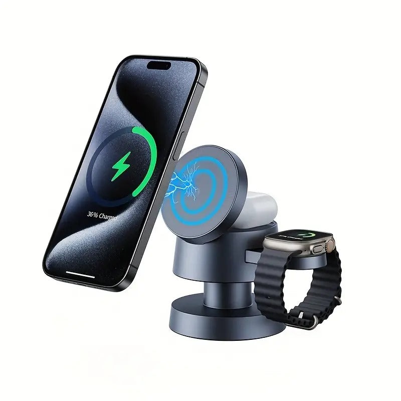 PowerDock 4-in-1 Draadloos Oplaadstation
