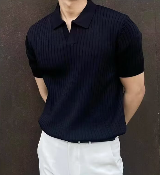 FLORENCE RIBBED COTTON POLO