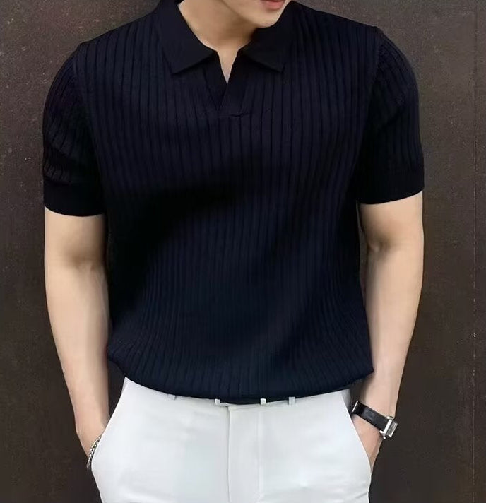 FLORENCE RIBBED COTTON POLO