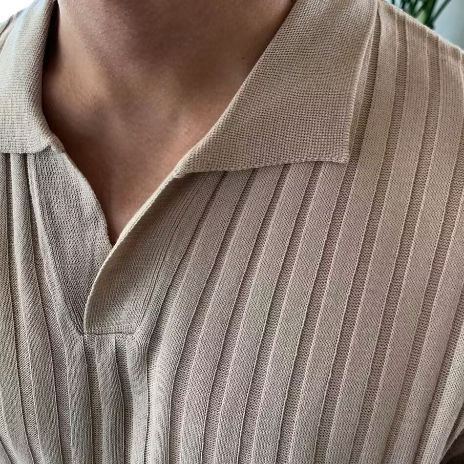 FLORENCE RIBBED COTTON POLO