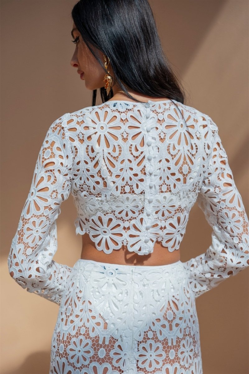 LENA FLORAL SET WHITE