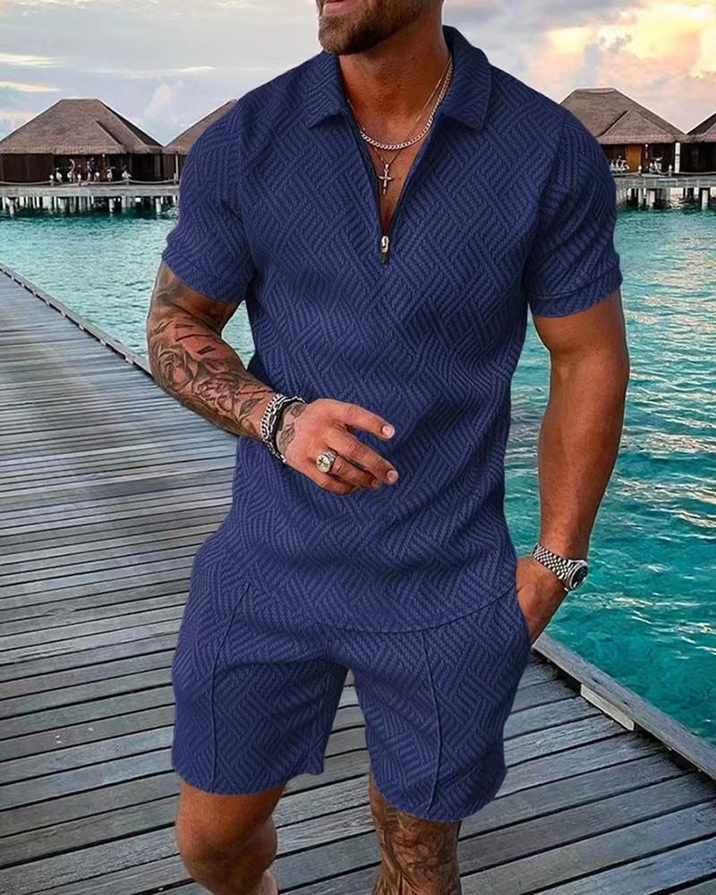Navy Blue Elite Polo Set