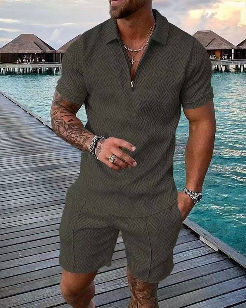 Olive Green Elite Polo Set