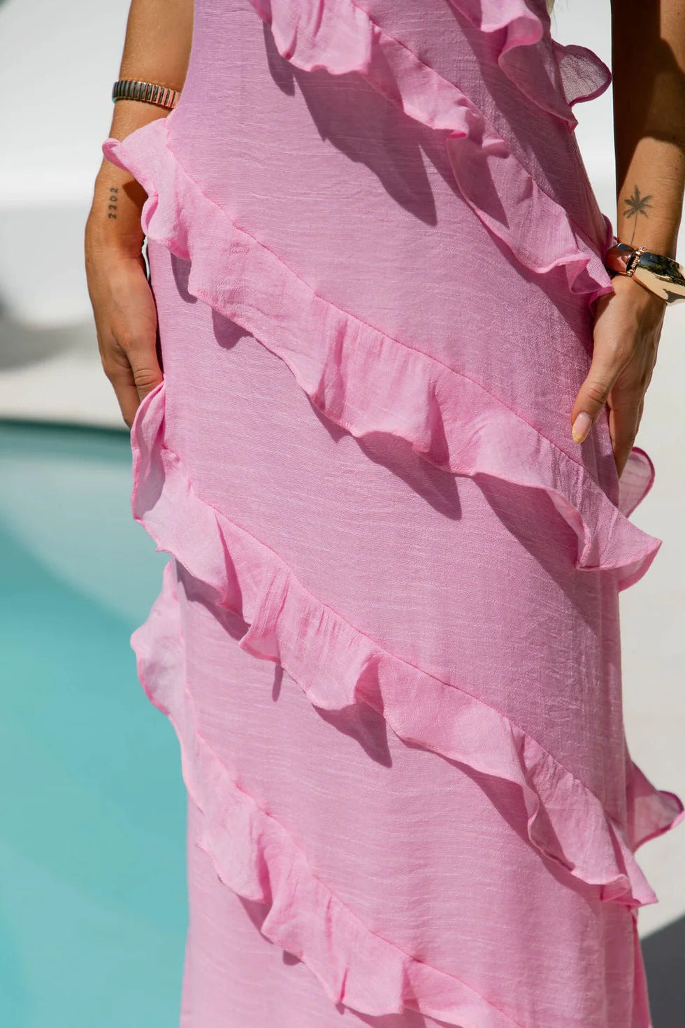 Sophia Lumae Jurk - Rosé Allure